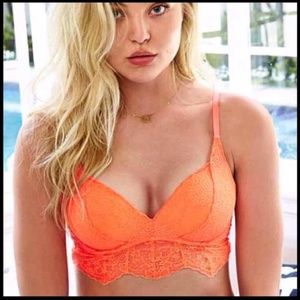 Victoria's Secret | Orange Lace Bralette XS